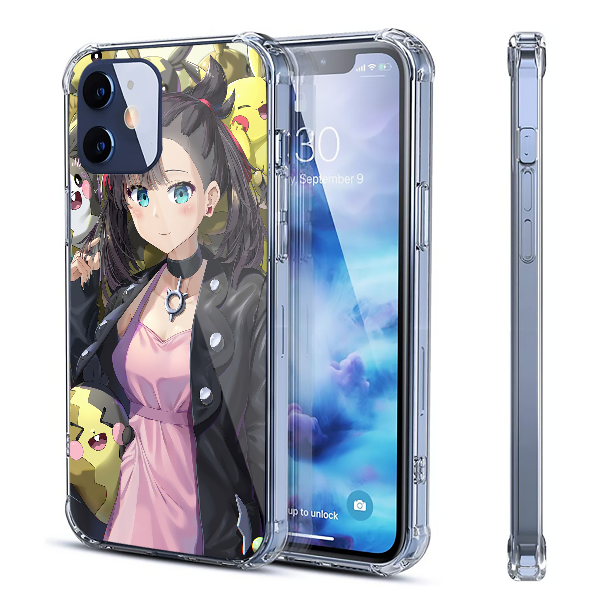 （画像用） ポケットモンスター Pokémon 【iPhone 12シリーズ対応】透明スマホケース（クリアソフトケース）
